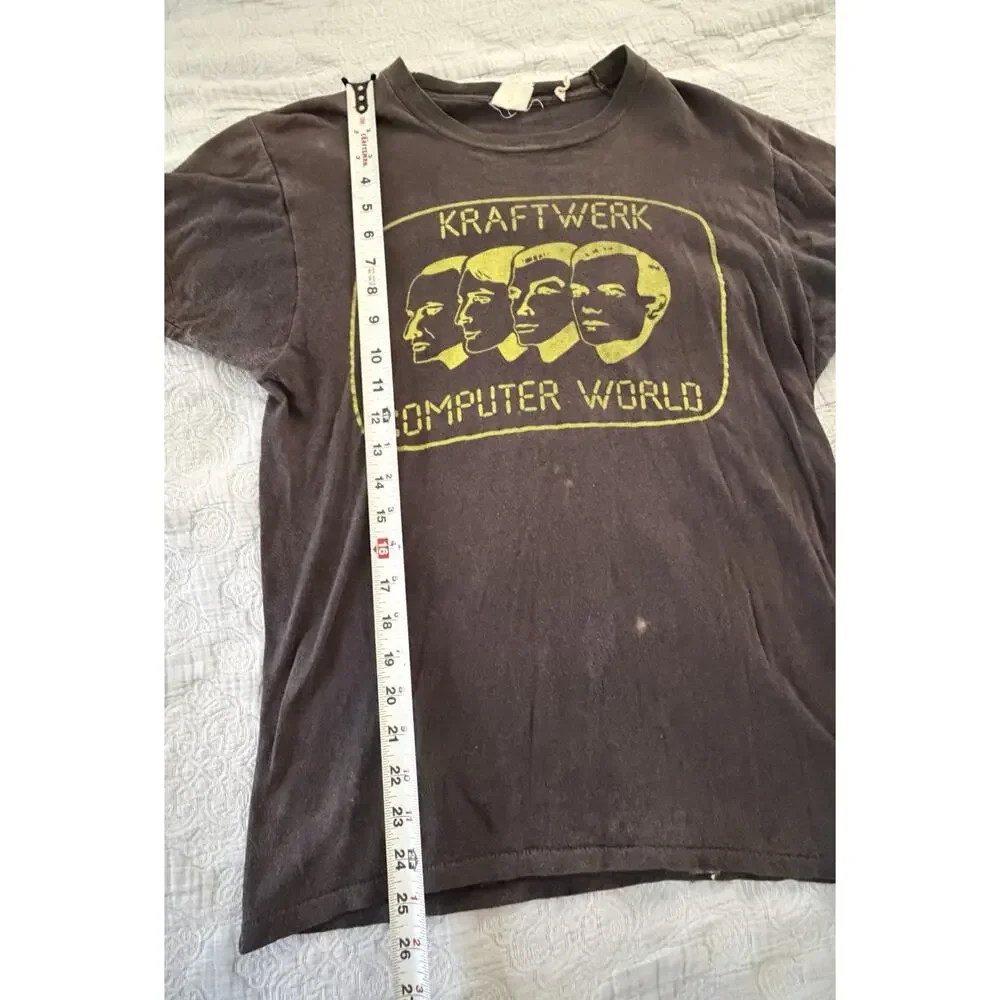 Kraftwerk Computer World Black Cotton T Shirt‎ 1981 USA Tour Vintage Original